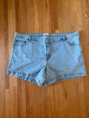 Abercrombie & Fitch Light Blue Denim Jean Dad Short High Rise